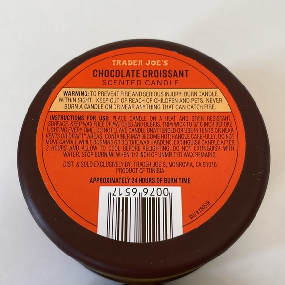 Trader Joe’s Chocolate Croissant Scented Candle - Picture 6 of 7